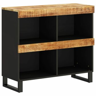 Bijzetkast 85x33x75 cm massief mangohout 2