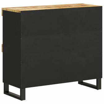 Bijzetkast 85x33x75 cm massief mangohout 5