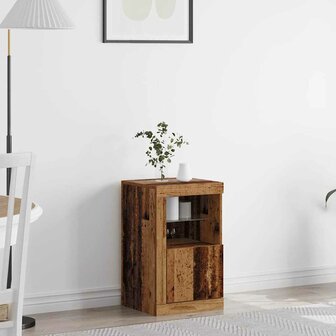 Bijzetkast Oud hout 41 x 37 x 67 cm Bewerkt hout 1