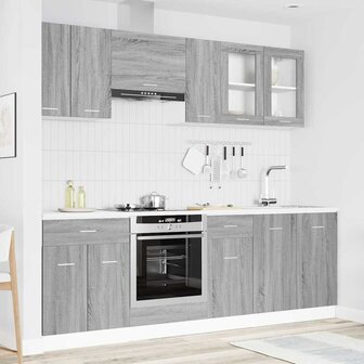 Keukenkastenset Lyon 8 pcs Grijs Sonoma 240 x 46 x 81.5 cm 1