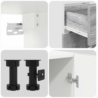 Keukenkastenset Lyon 8 pcs Grijs Sonoma 240 x 46 x 81.5 cm 6