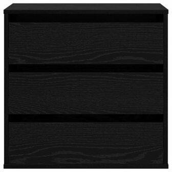 Ladekast met lade Zwart eiken 60 x 41 x 58 cm Bewerkt hout 6