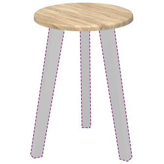 Tafelblad Sonoma eiken 30 x 30 x 1.5 cm Bewerkt hout 3