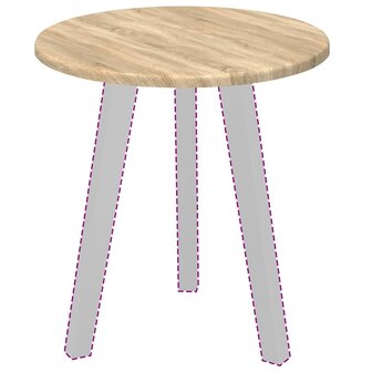 Tafelblad Sonoma eiken 40 x 40 x 1.5 cm Bewerkt hout 3