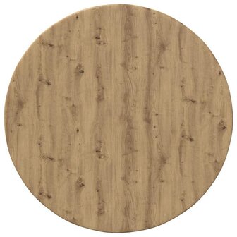 Tafelblad artisanaal eikenkleurig 50 x 50 x 1.5 cm Bewerkt hout 2