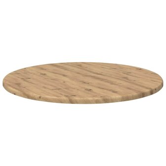 Tafelblad artisanaal eikenkleurig 50 x 50 x 1.5 cm Bewerkt hout 5