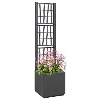 Tuin Bloempot Antraciet 36 x 36 x 140 cm Polypropyleen 2