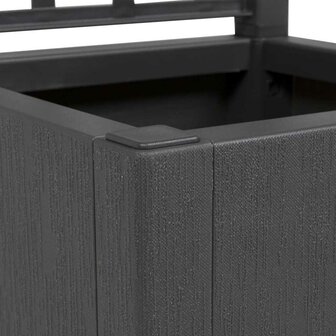 Tuin Bloempot Antraciet 36 x 36 x 140 cm Polypropyleen 7