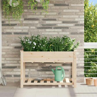 Tuin Bloempot Beige 115 x 59 x 76.5 cm Massief vurenhout 1