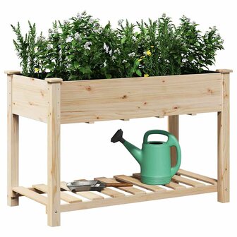 Tuin Bloempot Beige 115 x 59 x 76.5 cm Massief vurenhout 3