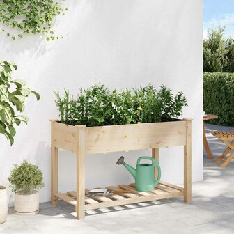 Tuin Bloempot Beige 115 x 59 x 76.5 cm Massief vurenhout 4