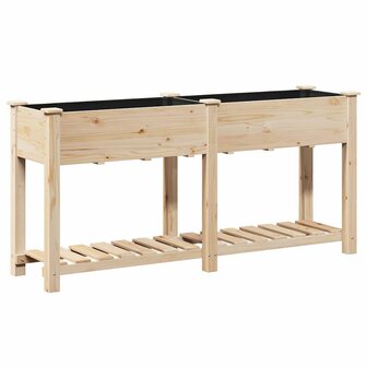 Tuin Bloempot Beige 161 x 43 x 76.5 cm Massief vurenhout 2