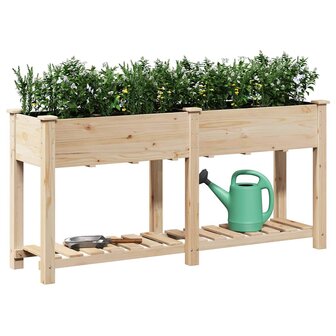 Tuin Bloempot Beige 161 x 43 x 76.5 cm Massief vurenhout 3