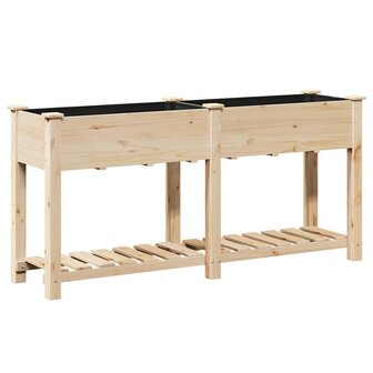 Tuin Bloempot Beige 161 x 43 x 76.5 cm Massief vurenhout 7