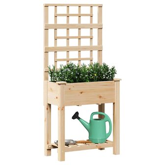 Tuin Bloempot Beige 71 x 38 x 152 cm Massief vurenhout 3