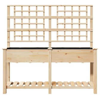 Tuin Bloempot Beige 161 x 46 x 152.5 cm Massief vurenhout 5