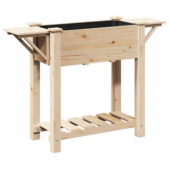 Tuin Bloempot Beige 111 x 37 x 76.5 cm Massief vurenhout 2