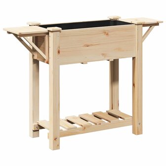 Tuin Bloempot Beige 111 x 37 x 76.5 cm Massief vurenhout 7