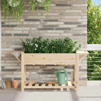 Tuin Bloempot Beige 155 x 59 x 76.5 cm Massief vurenhout 1