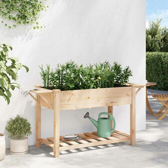 Tuin Bloempot Beige 155 x 59 x 76.5 cm Massief vurenhout 4