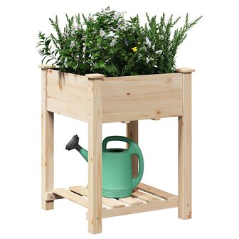 Tuin Bloempot Beige 60.5 x 60 x 76.5 cm Massief vurenhout 3
