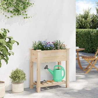 Tuin Bloempot Beige 71 x 37 x 76.5 cm Massief vurenhout 4