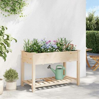 Tuin Bloempot Beige 115 x 59 x 76.5 cm Massief vurenhout 4