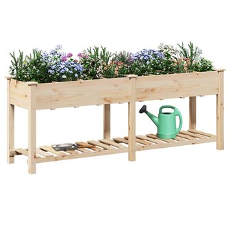 Tuin Bloempot Beige 203.5 x 53 x 76.5 cm Massief vurenhout 3