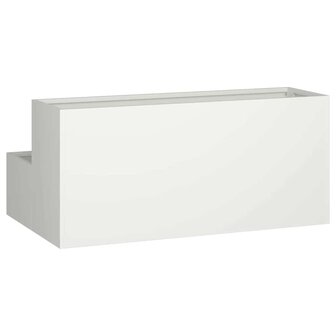 Tuin Bloempot Wit 100 x 60 x 45 cm Staal 5