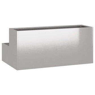 Tuin Bloempot Zilver 100 x 60 x 45 cm Roestvrij staal 7