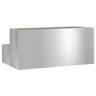 Tuin Bloempot Zilver 100 x 60 x 45 cm Gegalvaniseerd staal 5