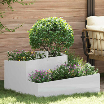 Tuin Bloempot Zilver 80 x 80 x 50 cm Gegalvaniseerd staal 1