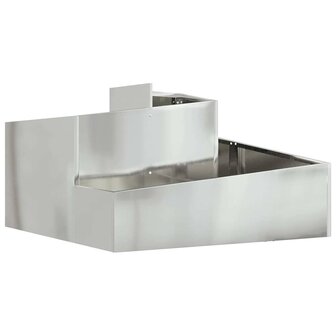 Tuin Bloempot Zilver 80 x 80 x 50 cm Gegalvaniseerd staal 2