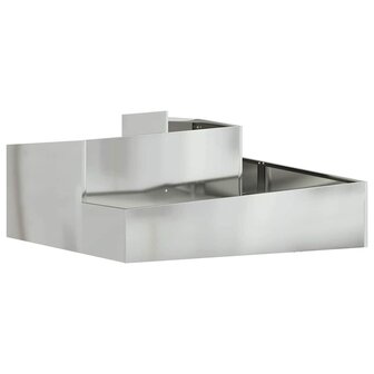 Tuin Bloempot Zilver 100 x 100 x 50 cm Gegalvaniseerd staal 2