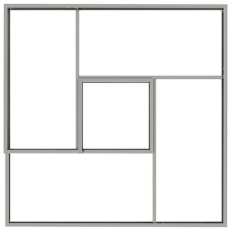 Tuin Bloempot Zilver 100 x 100 x 50 cm Gegalvaniseerd staal 8