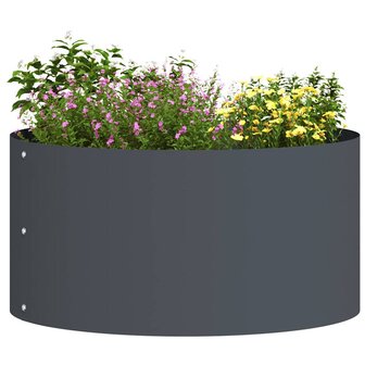 Tuin Bloempot Antraciet 40 x 40 x 20 cm Staal 3