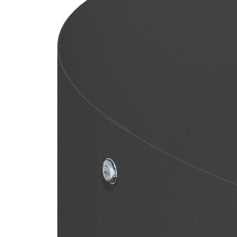 Tuin Bloempot Zwart 120 x 120 x 20 cm Staal 7