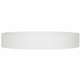 Tuin Bloempot Wit 120 x 120 x 20 cm Staal 5