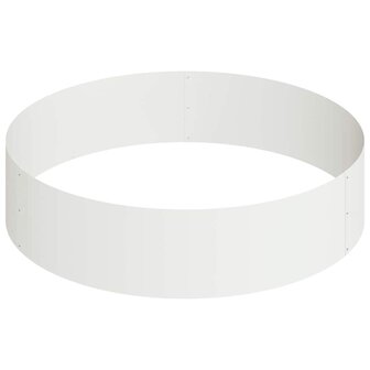 Tuin Bloempot Wit 90 x 90 x 20 cm Staal 5