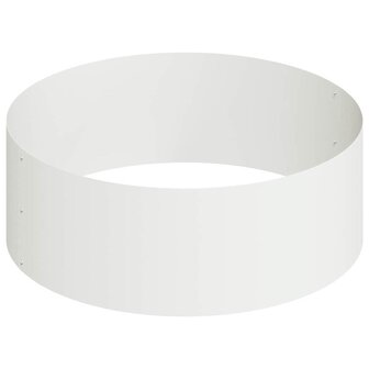 Tuin Bloempot Wit 90 x 90 x 20 cm Staal 6