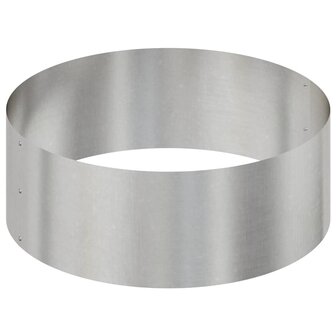 Tuin Bloempot Zilver 90 x 90 x 20 cm Roestvrij staal 6