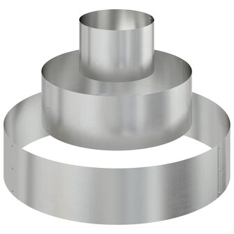 Tuin Bloempot Zilver 90 x 90 x 20 cm Gegalvaniseerd staal 2