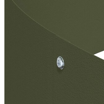 Tuin Bloempot Olijfgroen 120 x 120 x 20 cm Staal 9