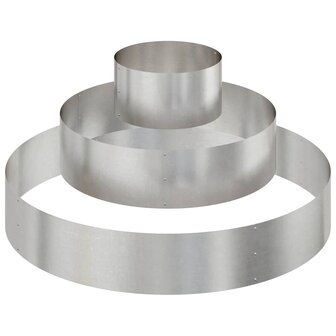 Tuin Bloempot Zilver 120 x 120 x 20 cm Roestvrij staal 2