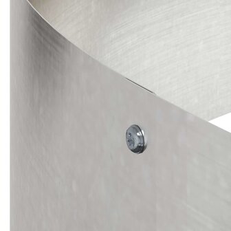 Tuin Bloempot Zilver 120 x 120 x 20 cm Roestvrij staal 9