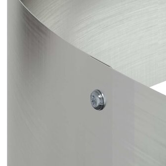 Tuin Bloempot Zilver 120 x 120 x 20 cm Gegalvaniseerd staal 9