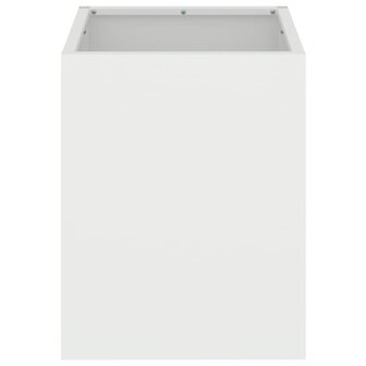 Tuin Bloempot Wit 32 x 32 x 40 cm Koudgewalst staal 5