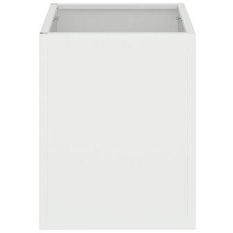 Tuin Bloempot Wit 32 x 32 x 40 cm Koudgewalst staal 6