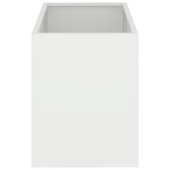 Tuin Bloempot Wit 50 x 32 x 40 cm Koudgewalst staal 6