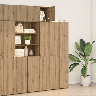Wandkast artisanaal eikenkleurig 30 x 42.5 x 40 cm Bewerkt hout 4